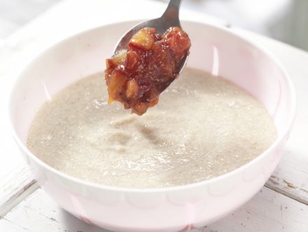 Pflaumen-Grießbrei Zubereitung Schritt 4 Pflaumen-Grießbrei Zubereitung Schritt 4