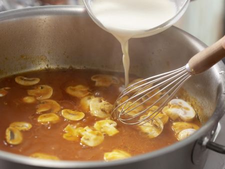 Pilzhackbraten in Rahmsauce Zubereitung Schritt 12 Pilzhackbraten in Rahmsauce Zubereitung Schritt 12