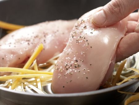 Pochierte Hähnchenbrust Zubereitung Schritt 9 Pochierte Hähnchenbrust Zubereitung Schritt 9