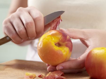 Pochierte Pfirsiche Zubereitung Schritt 5 Pochierte Pfirsiche Zubereitung Schritt 5