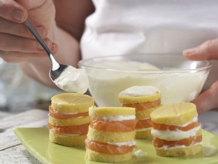 Polenta-Lachs-Türmchen Zubereitung Schritt 7 Polenta-Lachs-Türmchen Zubereitung Schritt 7