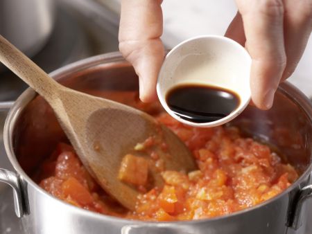 Polenta-Pizza auf mexikanische Art Zubereitung Schritt 3 Polenta-Pizza auf mexikanische Art Zubereitung Schritt 3