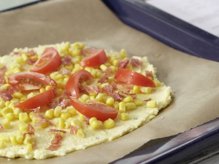 Polenta-Pizza Zubereitung Schritt 5 Polenta-Pizza Zubereitung Schritt 5