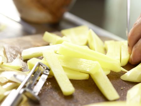 Pommes aus dem Ofen Zubereitung Schritt 1 Pommes aus dem Ofen Zubereitung Schritt 1