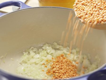 Pürierte Linsensuppe Zubereitung Schritt 2 Pürierte Linsensuppe Zubereitung Schritt 2