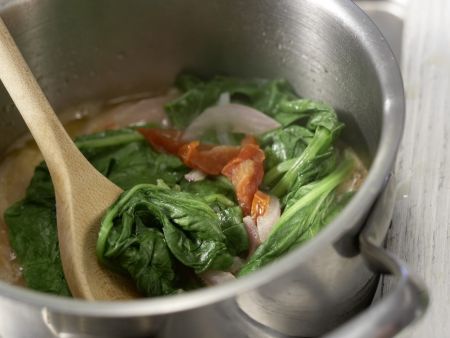 Putenrouladen auf Blattspinat Zubereitung Schritt 11 Putenrouladen auf Blattspinat Zubereitung Schritt 11
