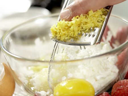 Quark-Gratin Zubereitung Schritt 2 Quark-Gratin Zubereitung Schritt 2
