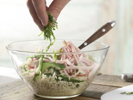 Radieschen-Reis-Salat Zubereitung Schritt 9 Radieschen-Reis-Salat Zubereitung Schritt 9