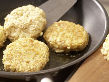 Reis-Apfel-Puffer "Ufo-Taler" Zubereitung Schritt 7