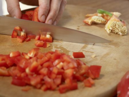 Reisbrei mit Paprika Zubereitung Schritt 1 Reisbrei mit Paprika Zubereitung Schritt 1
