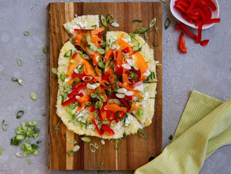 Reispizza aus der Heißluftfritteuse