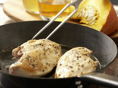 Risotto mit Kürbis Zubereitung Schritt 1 Risotto mit Kürbis Zubereitung Schritt 1