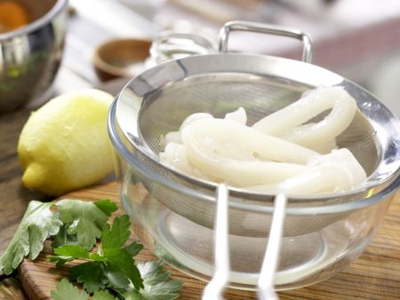 Risotto mit Tintenfischringen Zubereitung Schritt 7 Risotto mit Tintenfischringen Zubereitung Schritt 7