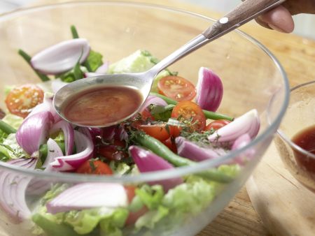 Roastbeef-Bohnen-Salat Zubereitung Schritt 7 Roastbeef-Bohnen-Salat Zubereitung Schritt 7