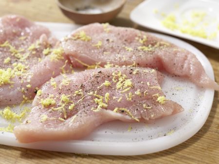 Römersalat mit Zitronenschnitzel Zubereitung Schritt 7 Römersalat mit Zitronenschnitzel Zubereitung Schritt 7