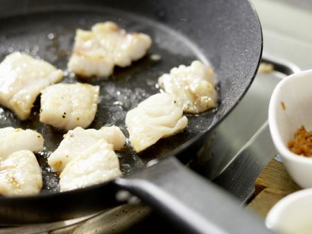 Rotbarbenfilet auf Spaghetti Zubereitung Schritt 6 Rotbarbenfilet auf Spaghetti Zubereitung Schritt 6