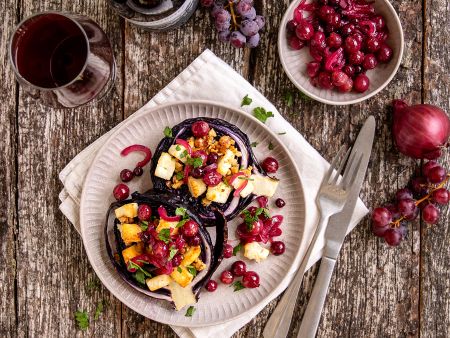 Rotkohl mit Käse überbacken