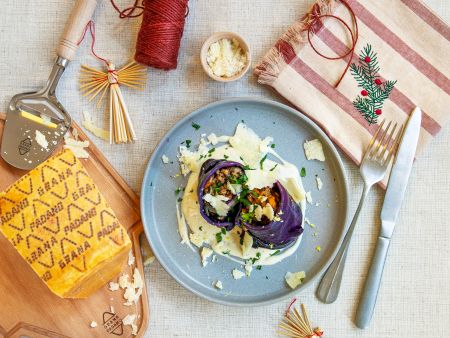 Rotkohlrouladen ohne Fleisch