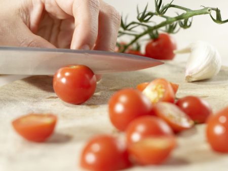 Rucola-Penne Zubereitung Schritt 1 Rucola-Penne Zubereitung Schritt 1