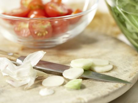 Rucola-Penne Zubereitung Schritt 2 Rucola-Penne Zubereitung Schritt 2