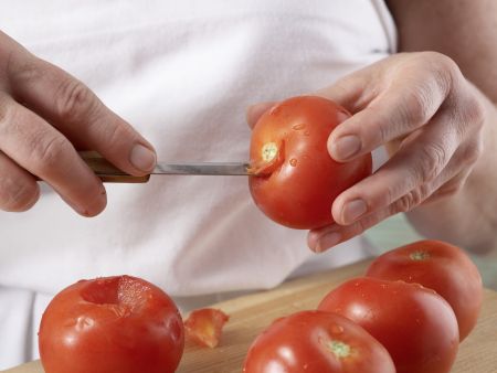 Rucola-Pfannkuchentorte Zubereitung Schritt 3 Rucola-Pfannkuchentorte Zubereitung Schritt 3