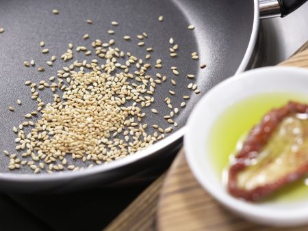 Salat von gebratenem Fenchel Zubereitung Schritt 1 Salat von gebratenem Fenchel Zubereitung Schritt 1