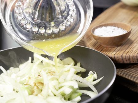 Salat von gebratenem Fenchel Zubereitung Schritt 5 Salat von gebratenem Fenchel Zubereitung Schritt 5