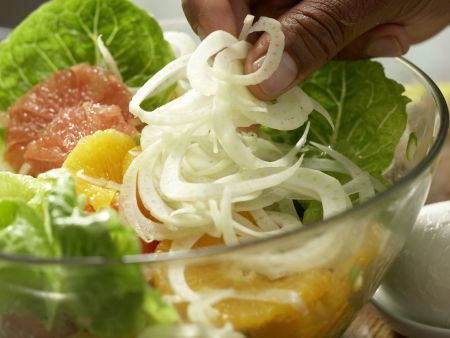 Salatschüssel mit Fenchel Zubereitung Schritt 6 Salatschüssel mit Fenchel Zubereitung Schritt 6