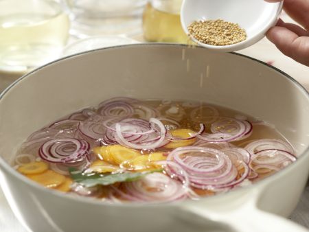 Sauerfleisch vom Seeteufel Zubereitung Schritt 3 Sauerfleisch vom Seeteufel Zubereitung Schritt 3