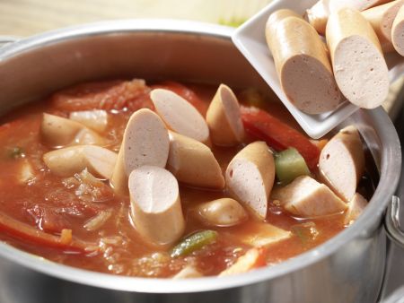 Sauerkrautsuppe mit Kassler Zubereitung Schritt 7 Sauerkrautsuppe mit Kassler Zubereitung Schritt 7