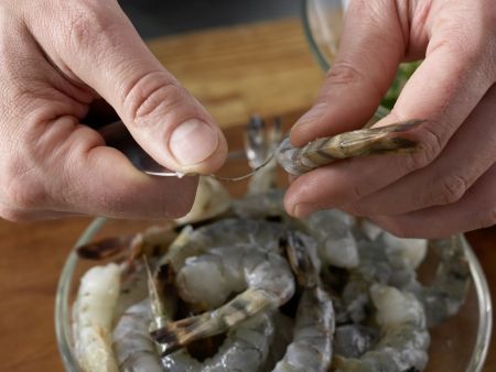 Scampi-Gemüse-Spieß Zubereitung Schritt 3 Scampi-Gemüse-Spieß Zubereitung Schritt 3