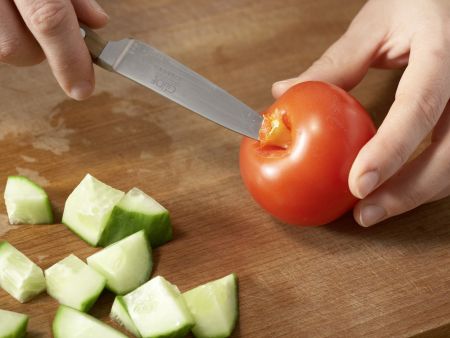 Schafskäse mit Gemüse Zubereitung Schritt 1 Schafskäse mit Gemüse Zubereitung Schritt 1