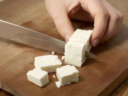 Schafskäse mit Gemüse Zubereitung Schritt 2 Schafskäse mit Gemüse Zubereitung Schritt 2