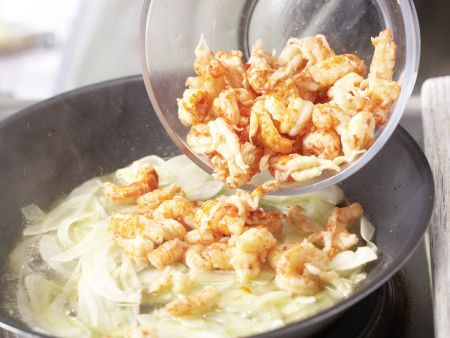 Scharfe Krebsfleisch-Pasta Zubereitung Schritt 8 Scharfe Krebsfleisch-Pasta Zubereitung Schritt 8