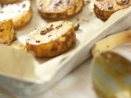 Scharfe Süßkartoffeln vom Blech Zubereitung Schritt 5 Scharfe Süßkartoffeln vom Blech Zubereitung Schritt 5