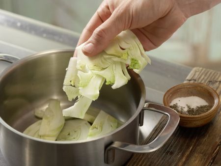 Schaumomelett mit Blattspinat Zubereitung Schritt 2 Schaumomelett mit Blattspinat Zubereitung Schritt 2