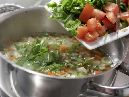 Schnelle Minestrone Zubereitung Schritt 7 Schnelle Minestrone Zubereitung Schritt 7