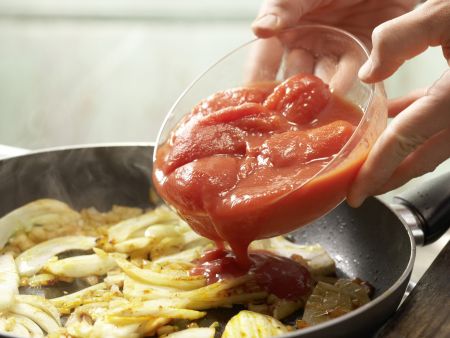 Schnitzel mit Tomatensauce und Polenta Zubereitung Schritt 6 Schnitzel mit Tomatensauce und Polenta Zubereitung Schritt 6