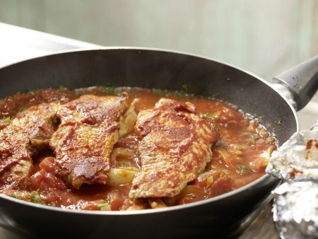 Schnitzel mit Tomatensauce und Polenta Zubereitung Schritt 8 Schnitzel mit Tomatensauce und Polenta Zubereitung Schritt 8