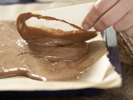 Schoko-Himbeerschnitten Zubereitung Schritt 4 Schoko-Himbeerschnitten Zubereitung Schritt 4