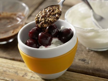 Schoko-Kirsch-Quark Zubereitung Schritt 4 Schoko-Kirsch-Quark Zubereitung Schritt 4