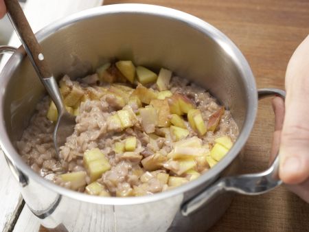 Schoko-Milchreis mit Pfirsich Zubereitung Schritt 3 Schoko-Milchreis mit Pfirsich Zubereitung Schritt 3