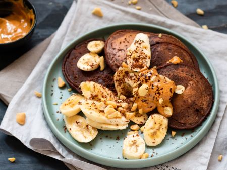 Schoko-Pancakes mit Haferdrink