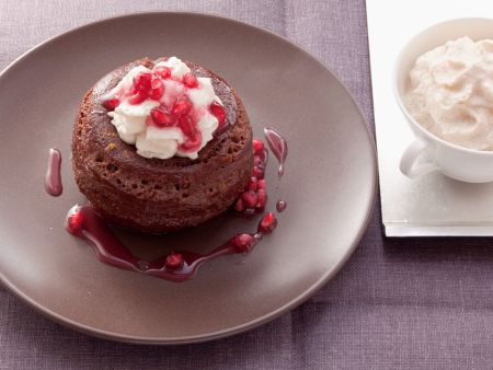 Schokoküchlein mit Granatapfel