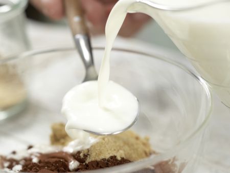 Schokoladencreme Zubereitung Schritt 1 Schokoladencreme Zubereitung Schritt 1