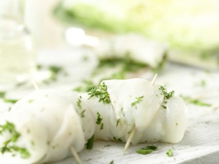 Schollenröllchen auf Spitzkohl Zubereitung Schritt 3 Schollenröllchen auf Spitzkohl Zubereitung Schritt 3