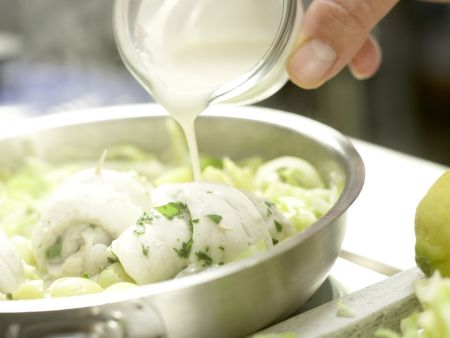 Schollenröllchen auf Spitzkohl Zubereitung Schritt 9 Schollenröllchen auf Spitzkohl Zubereitung Schritt 9