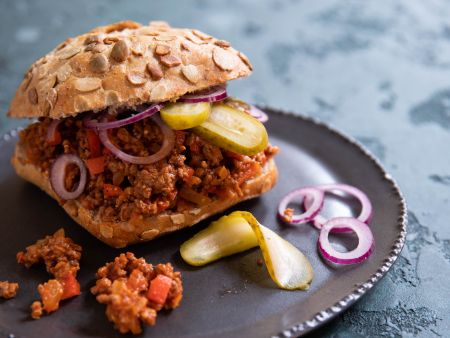 Sloppy Joes auf Vollkornbrötchen