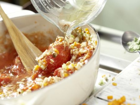 Spaghetti mit Pilz-Bolognese Zubereitung Schritt 5 Spaghetti mit Pilz-Bolognese Zubereitung Schritt 5