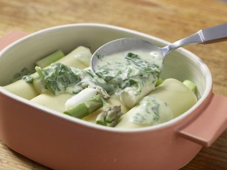 Spargel-Cannelloni mit Spinat Zubereitung Schritt 8 Spargel-Cannelloni mit Spinat Zubereitung Schritt 8